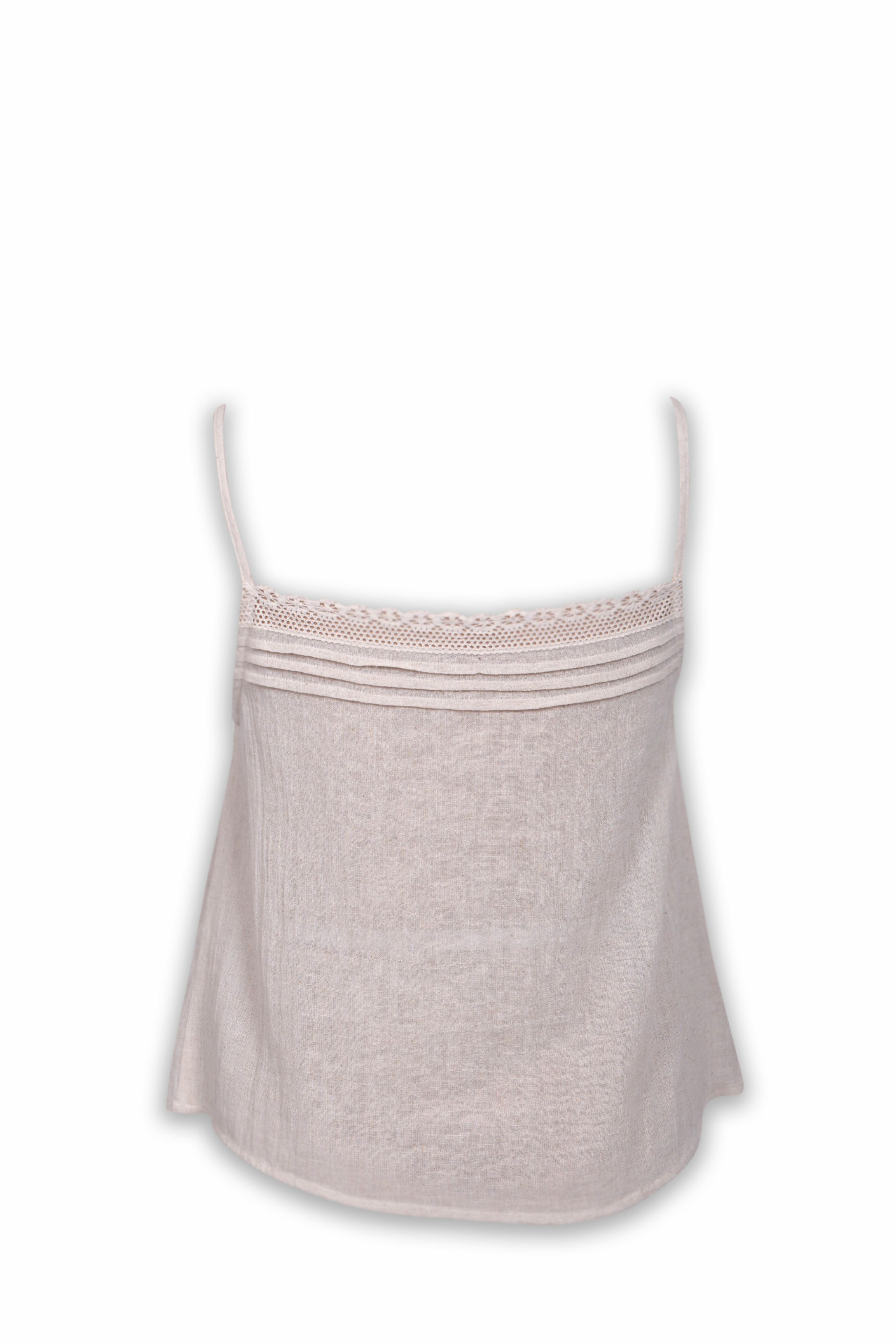Embellished Linen Camisole