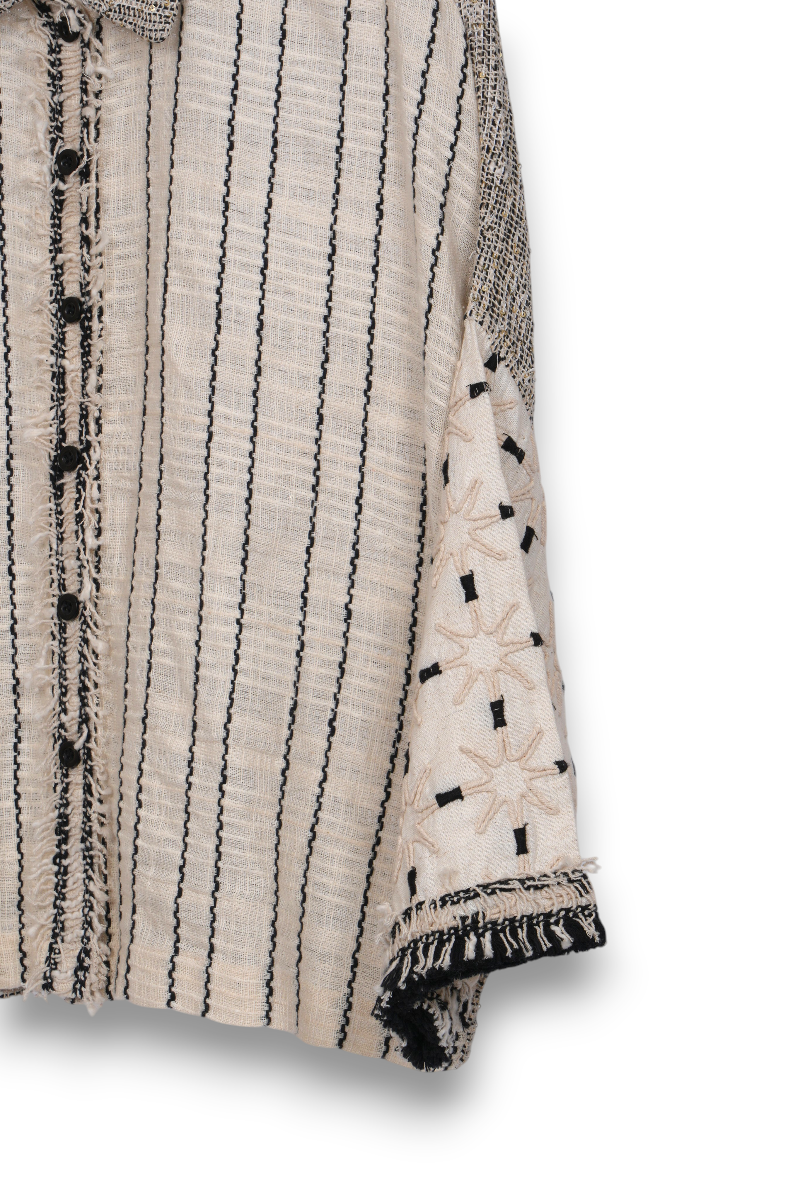 Jacquard block shirt