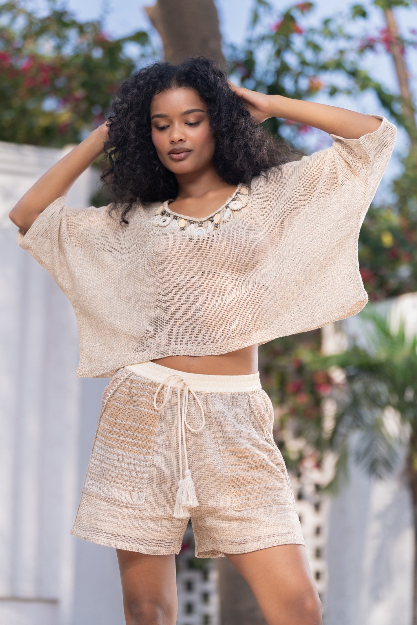 Mocha Wave shorts