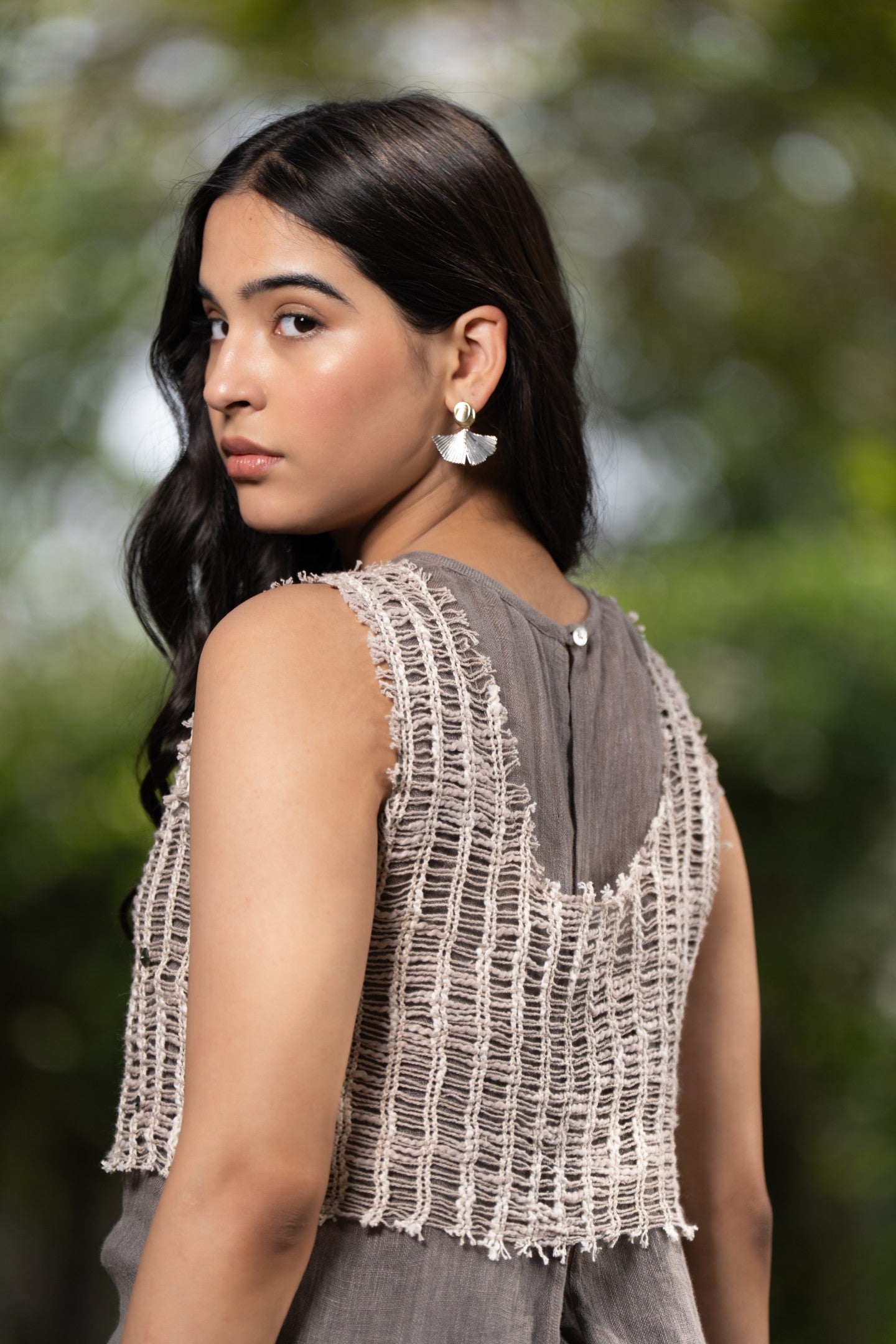 Linen Double layer top