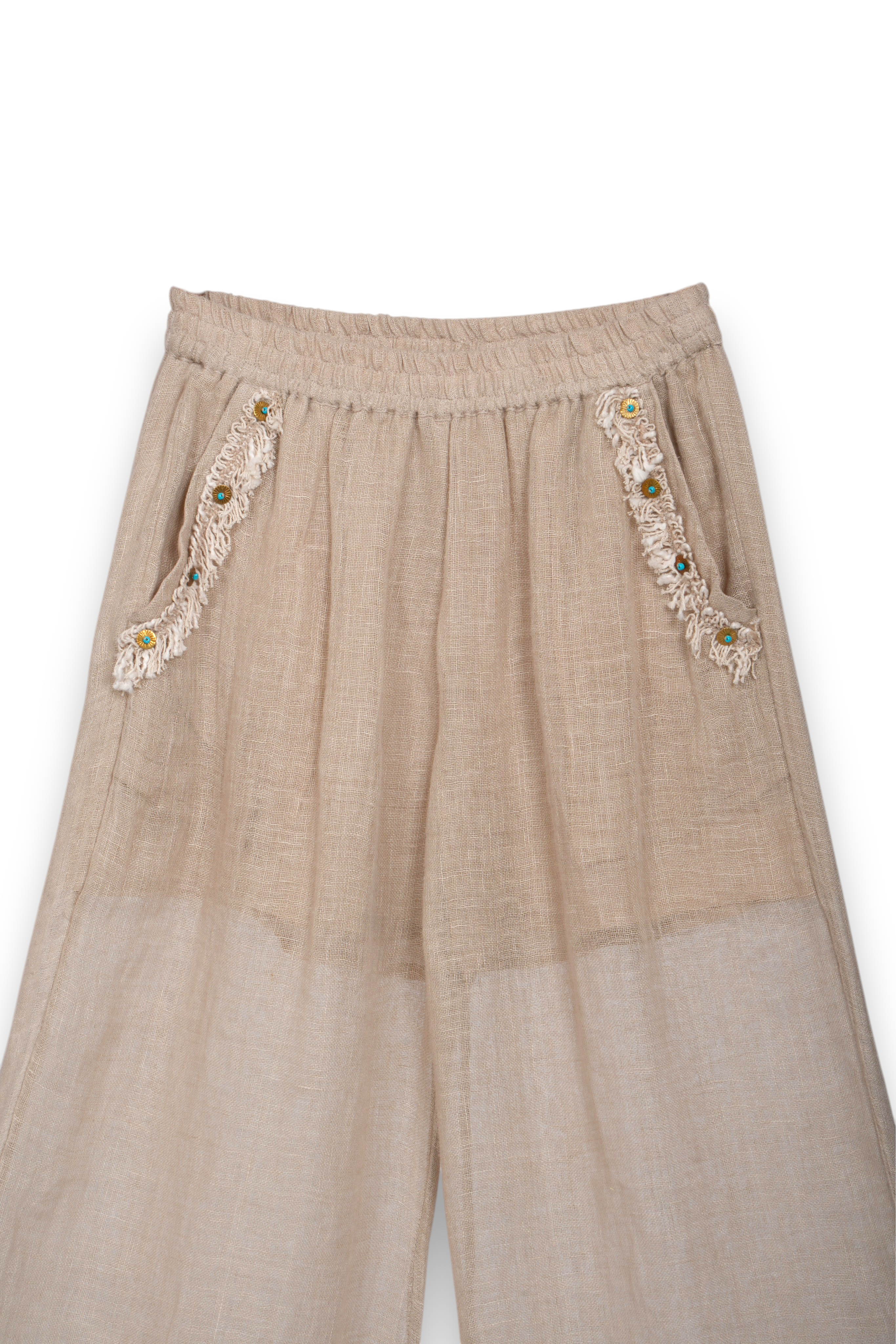 Linen Wide Leg Trousers