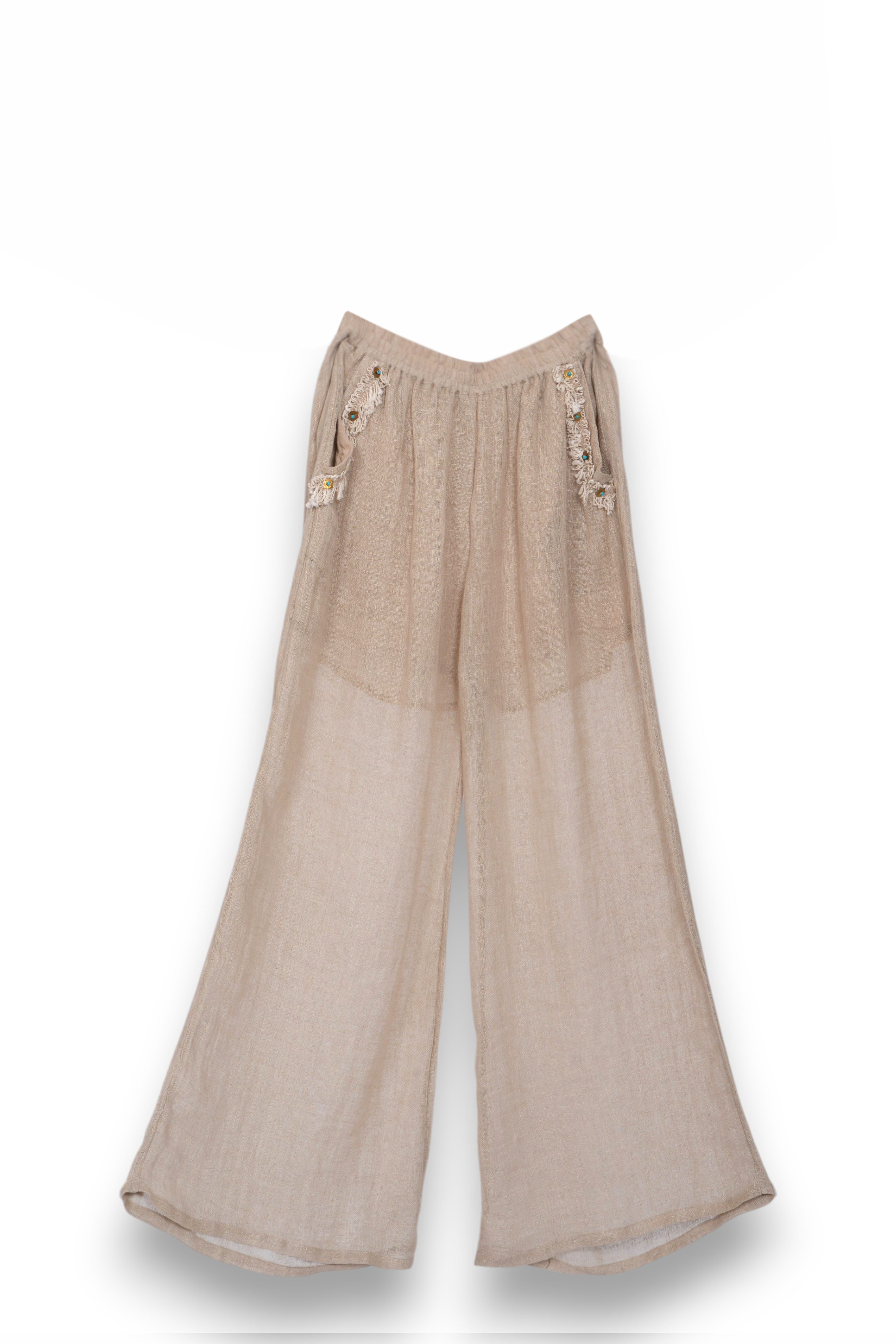 Linen Wide Leg Trousers