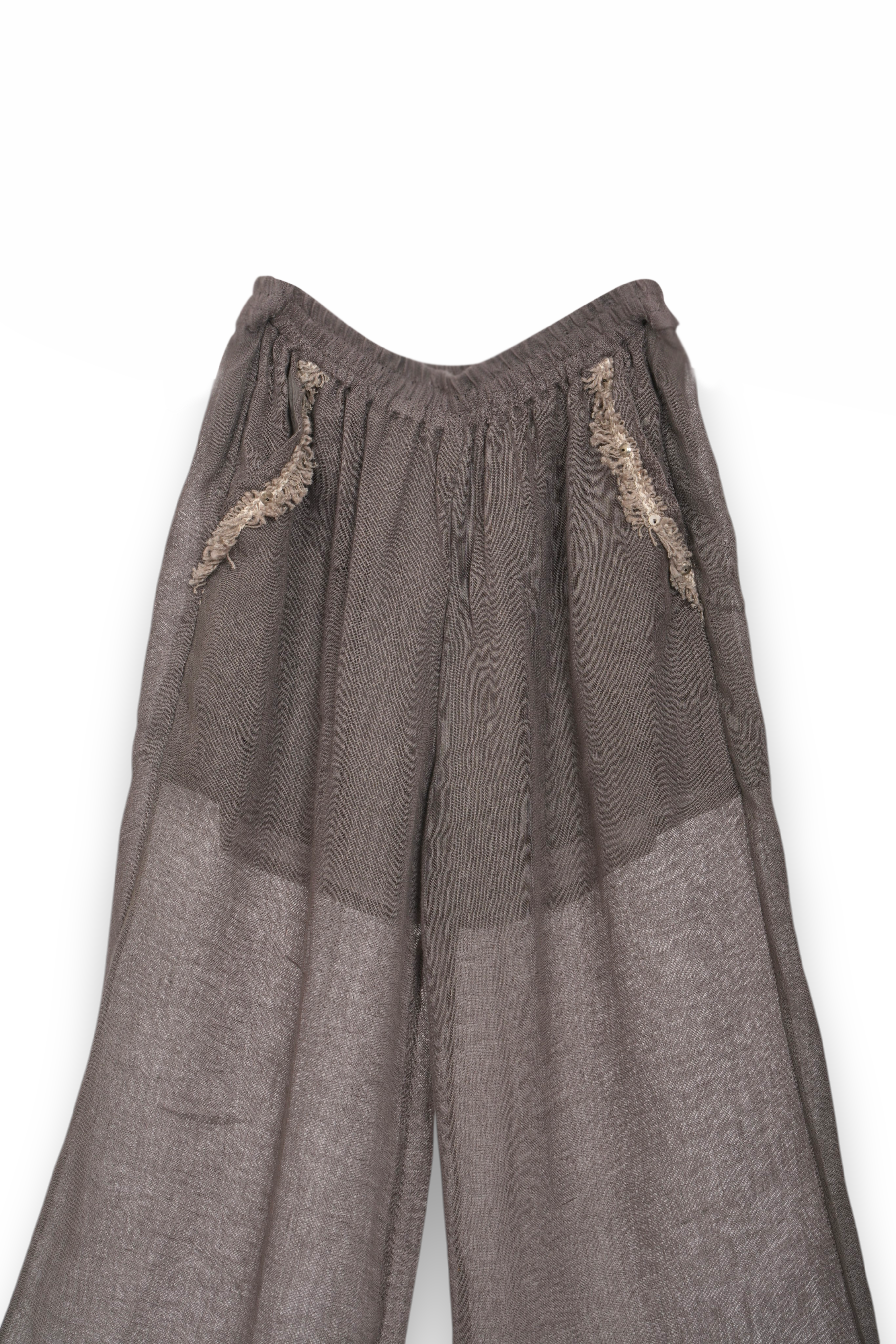 Linen Wide Leg Trousers