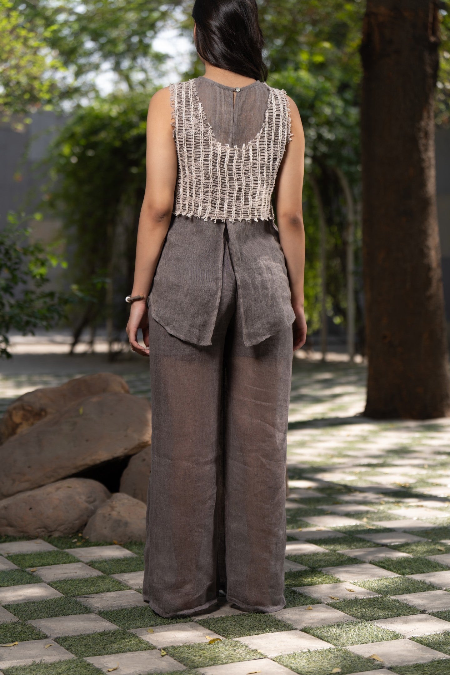 Linen Wide Leg Trousers