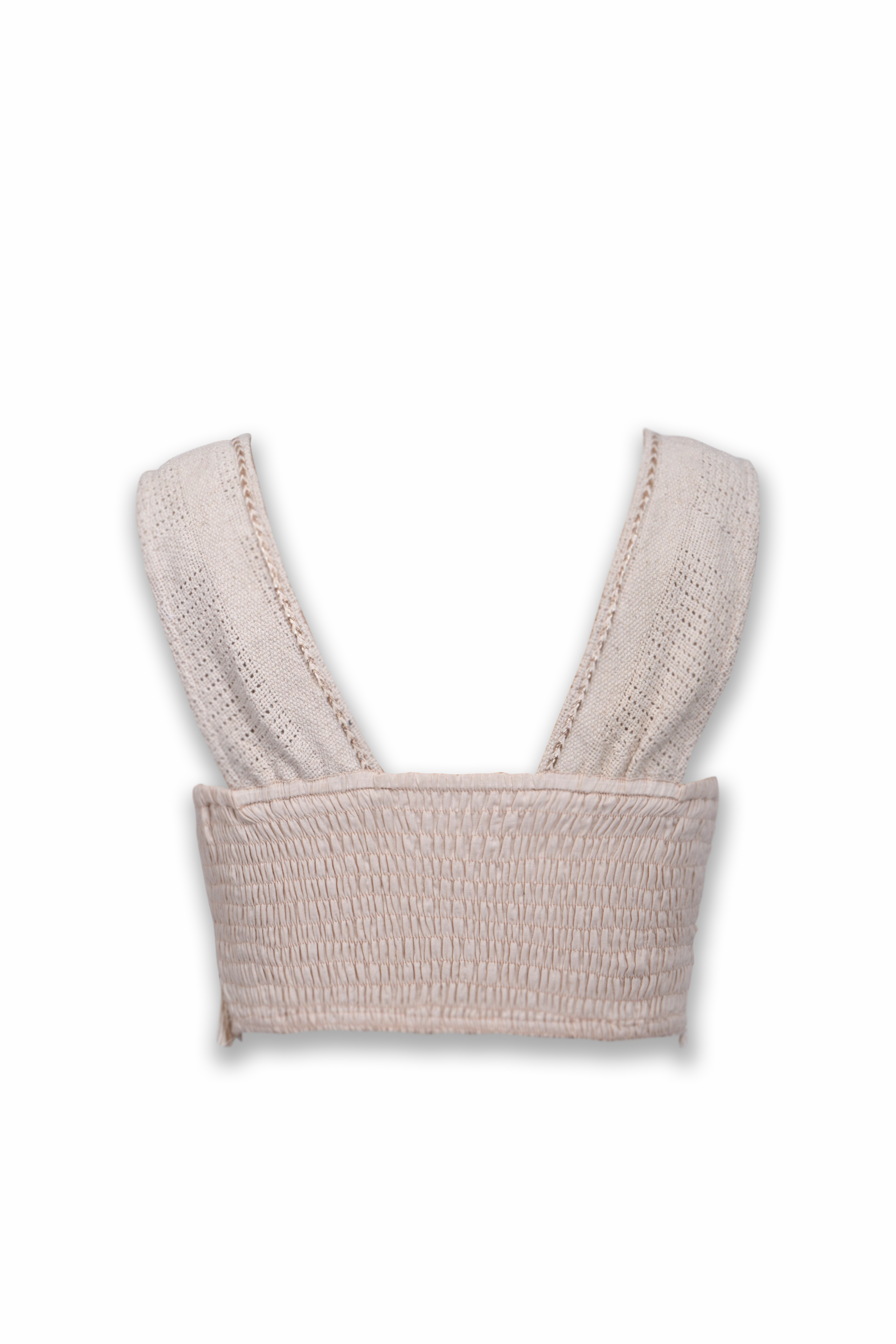 Sand Lace Crop Top