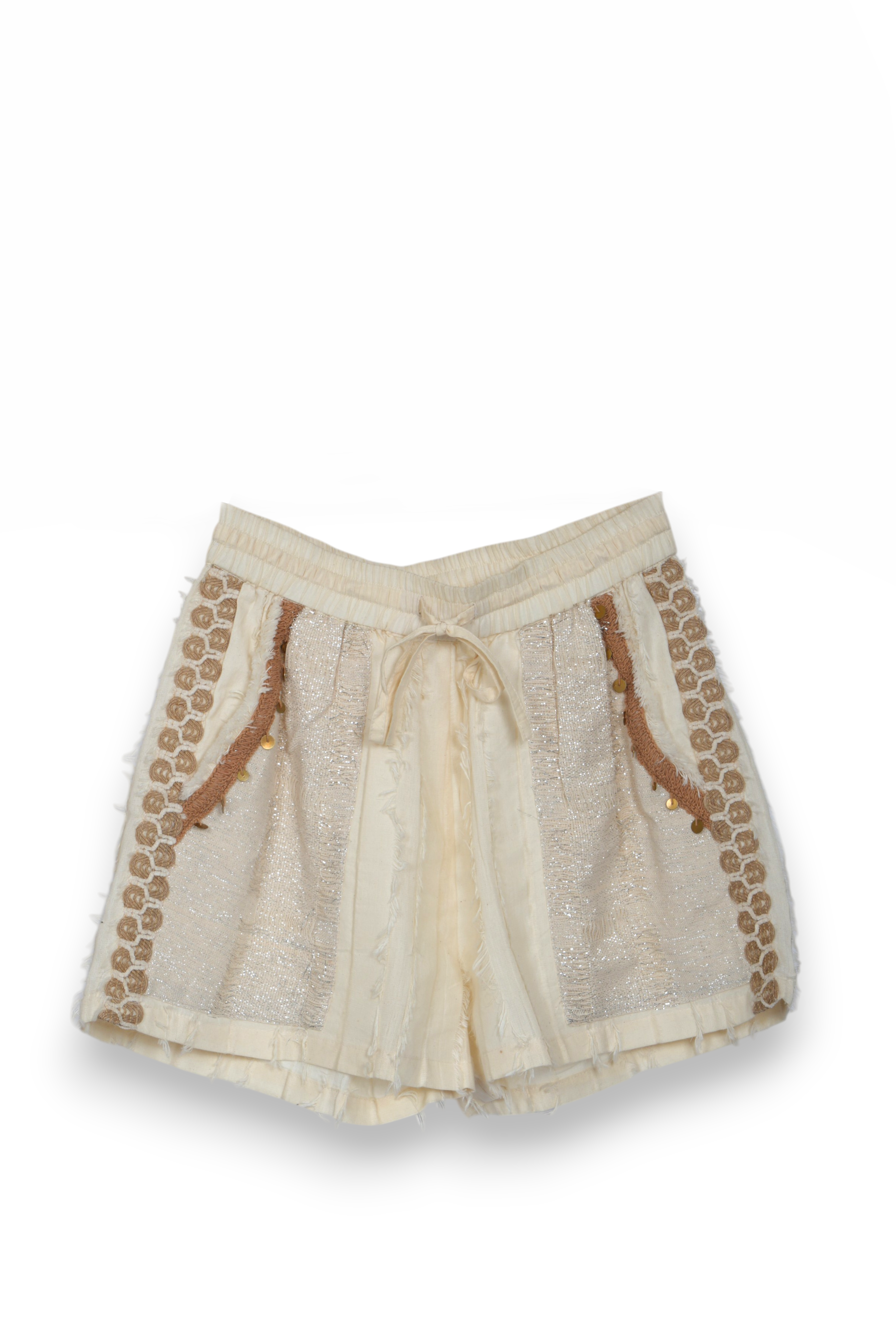 Sand Multi Lace Shorts