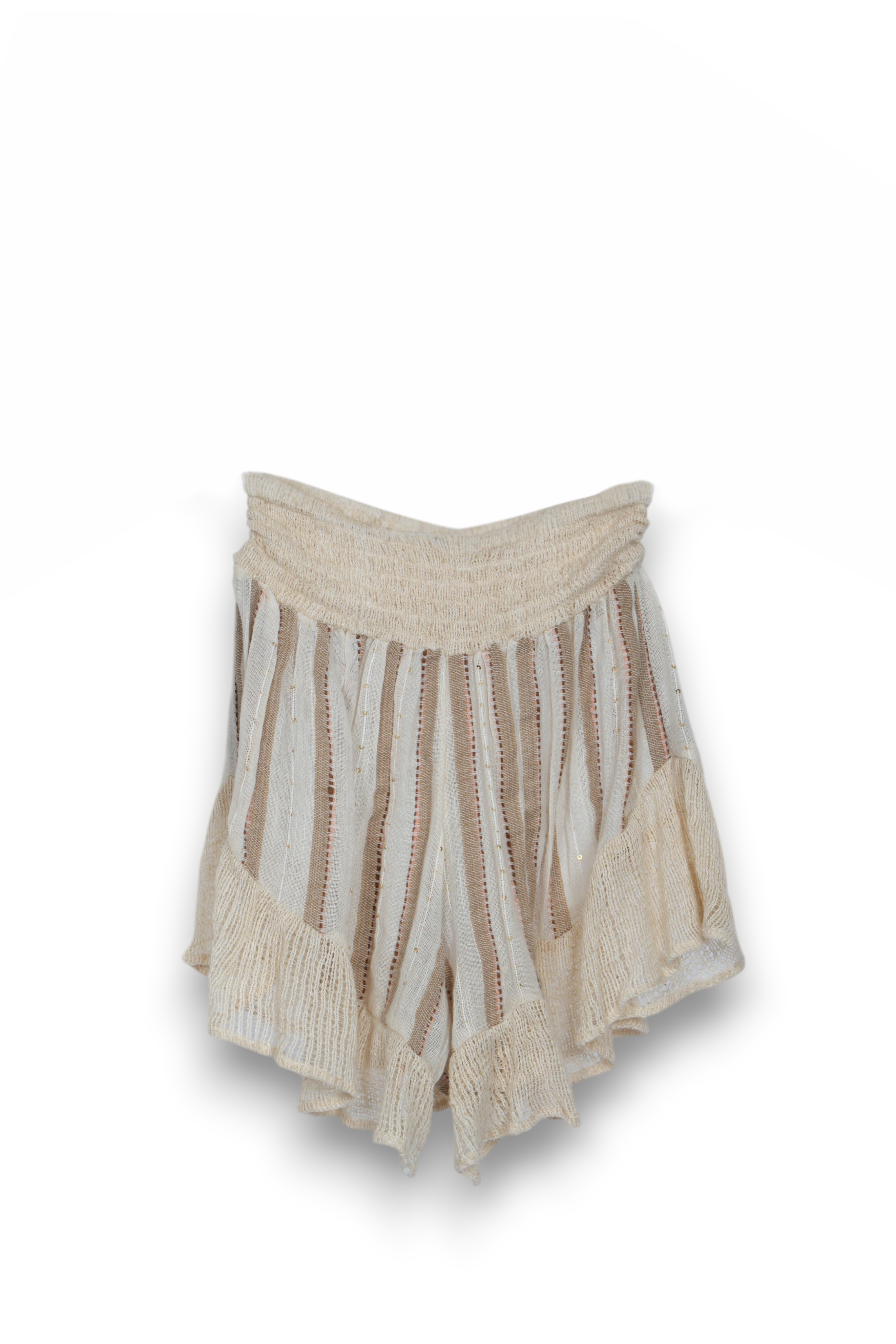 boho net shorts