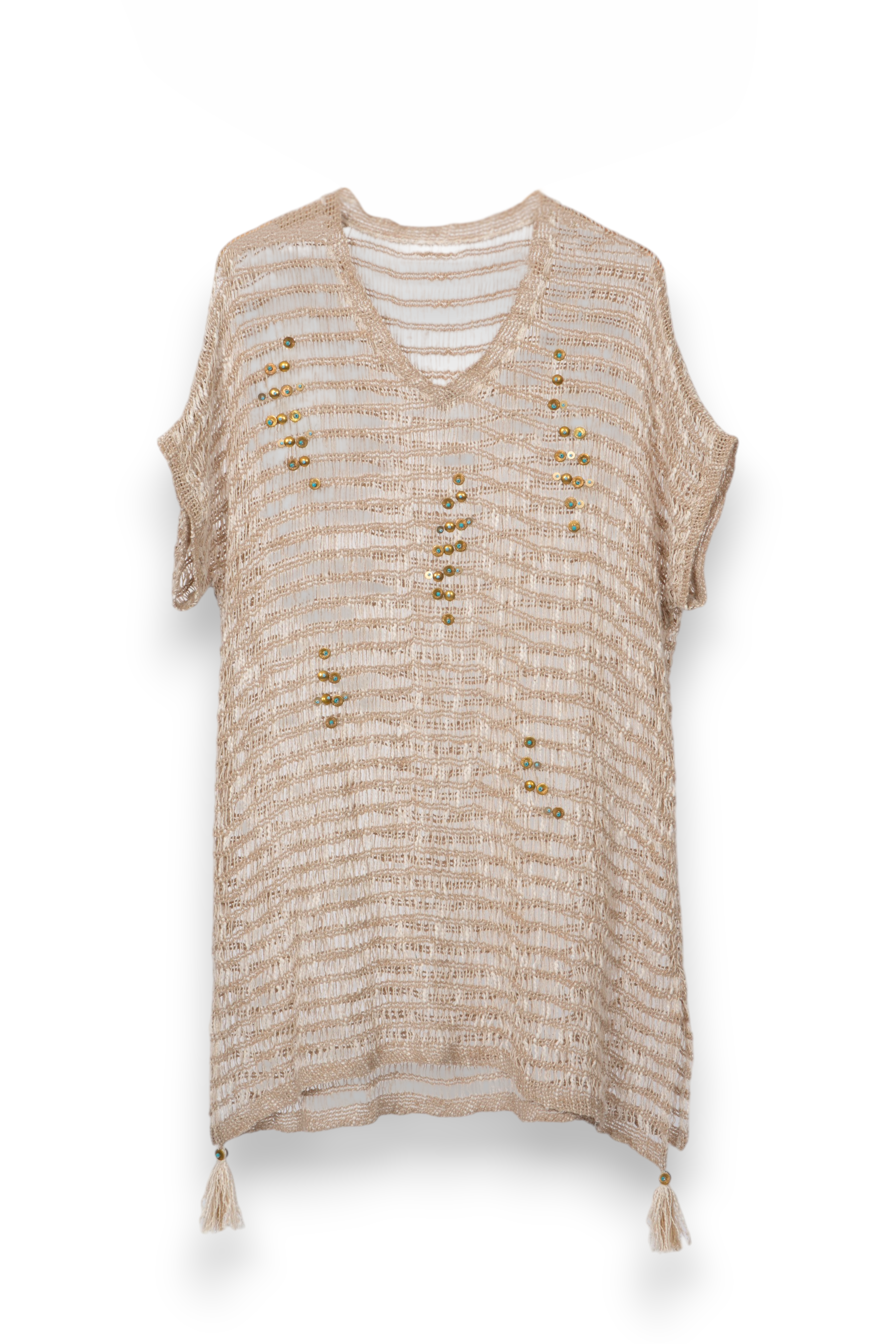 Net Embellished  Cover Up