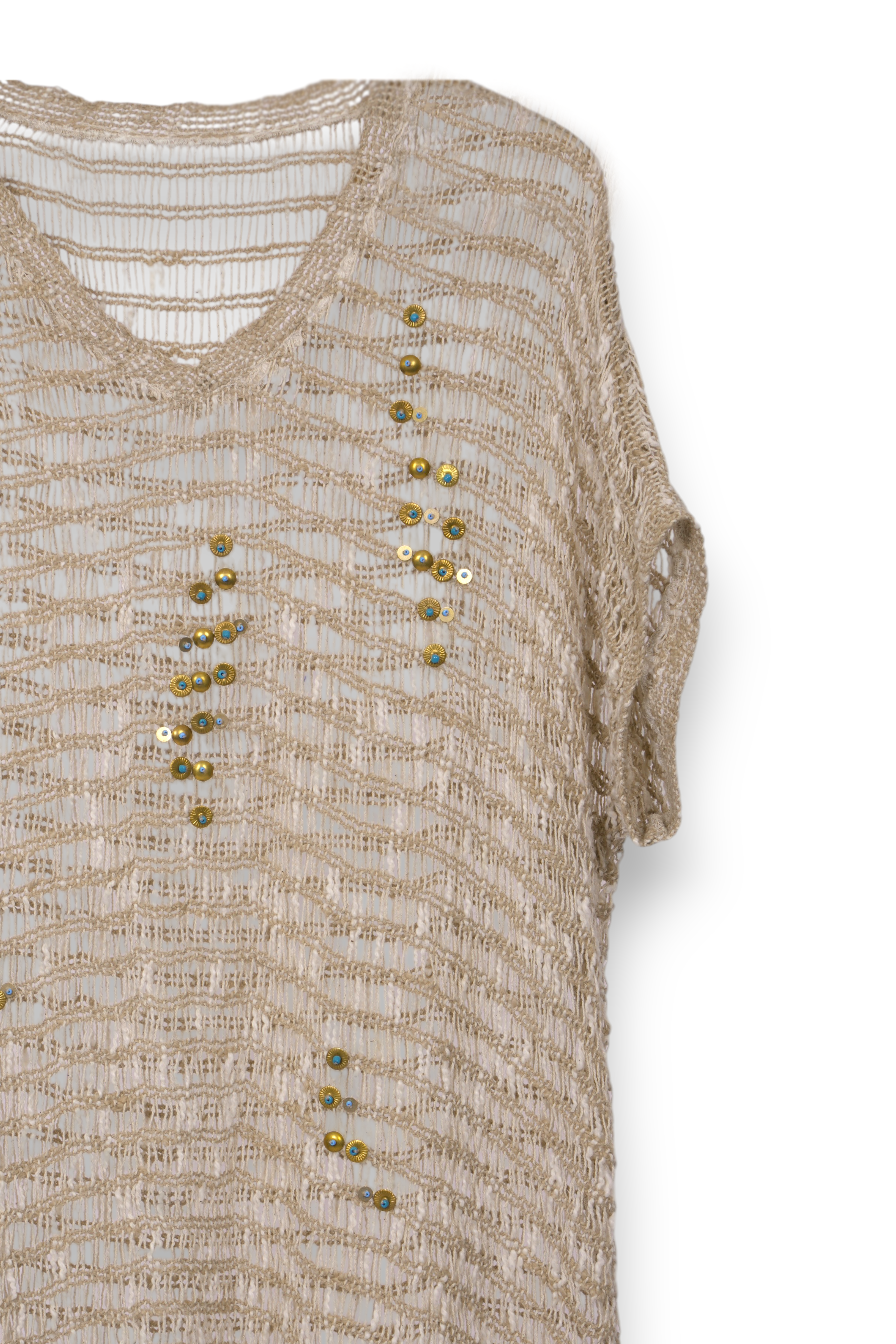 Net Embellished  Cover Up