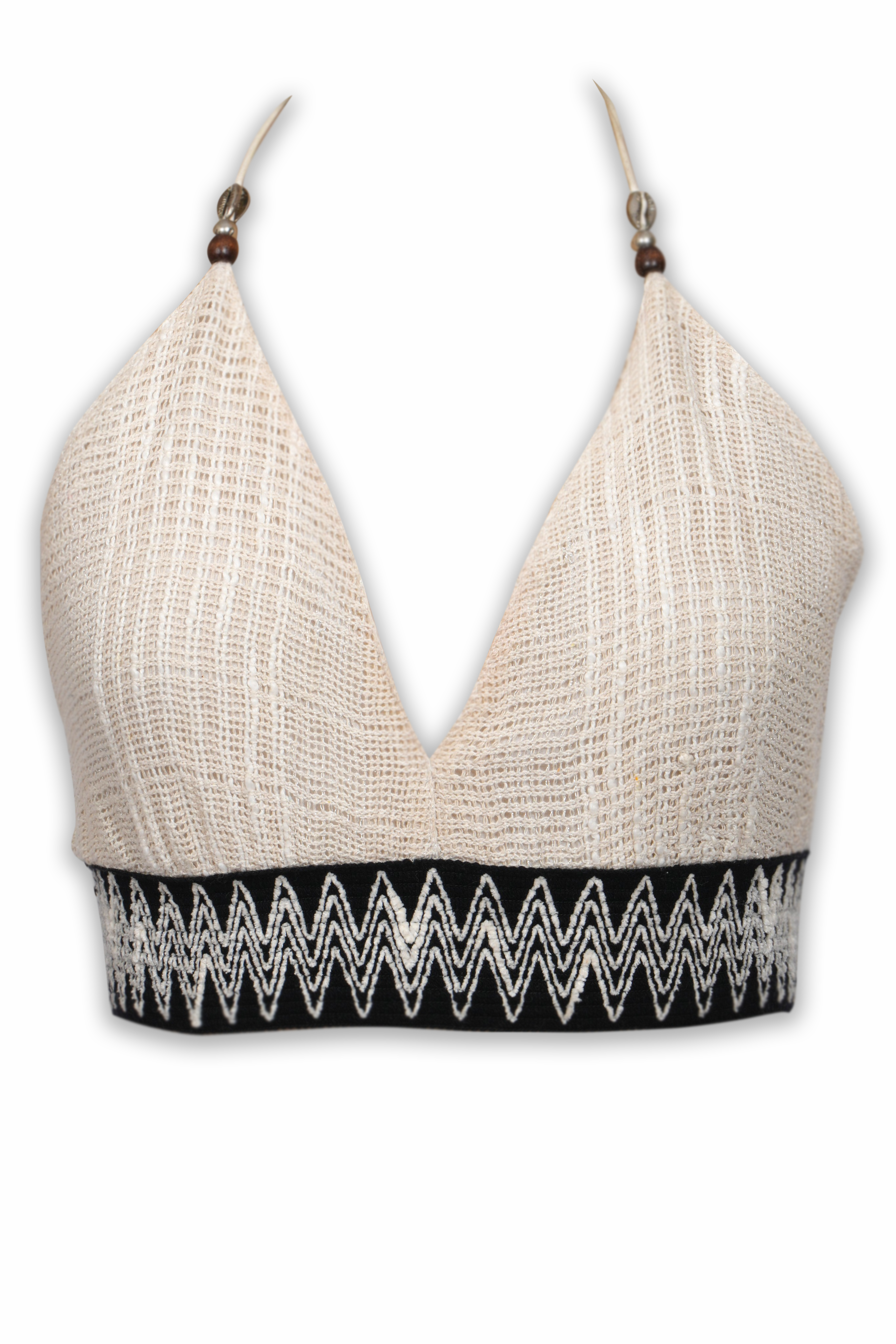 Elastic jacquard Net Bikini