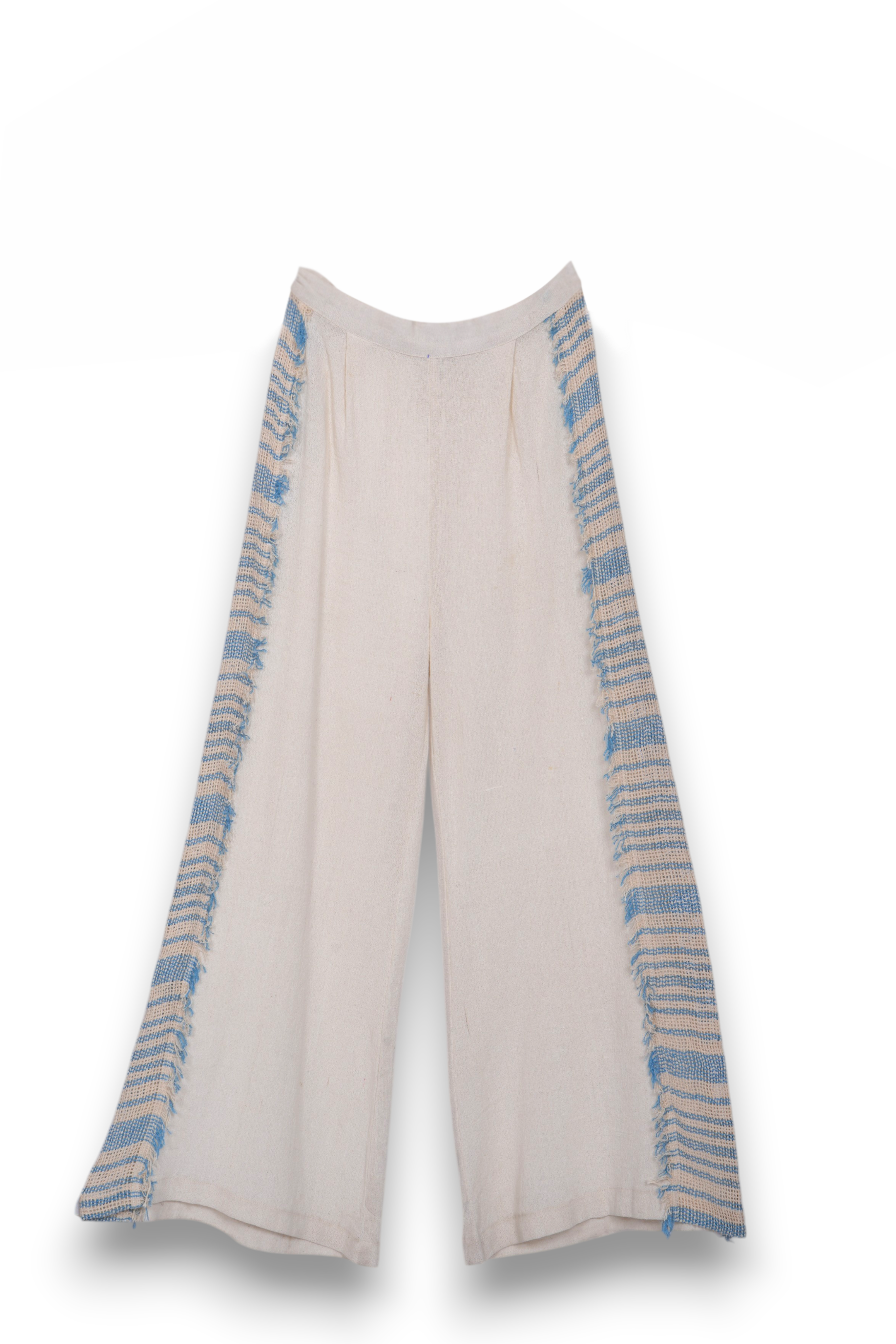 Fringe textured trousers