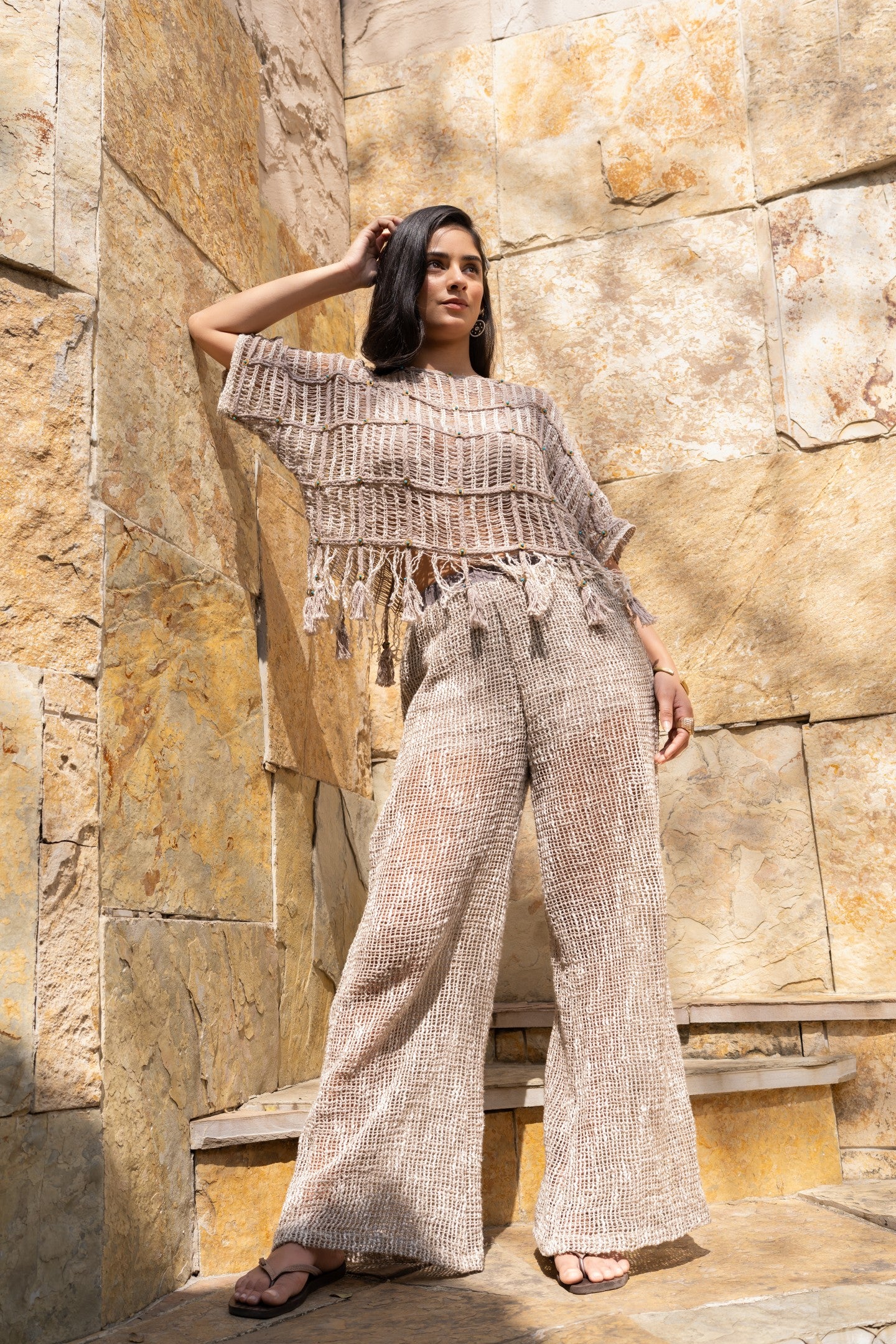 Jali Wide Leg trousers