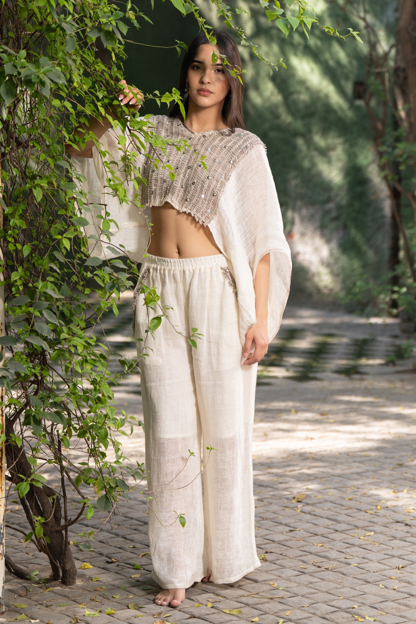 Linen Wide Leg Trousers